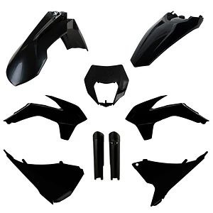 Kit Plásticos Completo KTM EXC / EXC-F (2014-2015) Preto - Polisport
