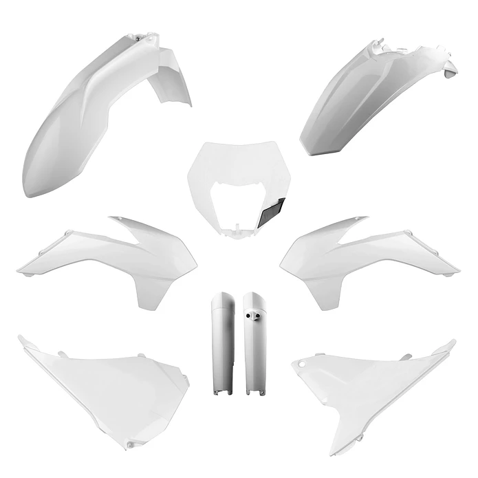 Kit Plásticos Completo KTM EXC / EXC-F (2014-2015) Branco - Polisport 1