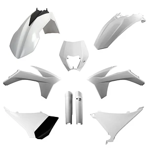 Kit Plásticos Completo KTM EXC / EXC-F (2012-2013) Branco - Polisport