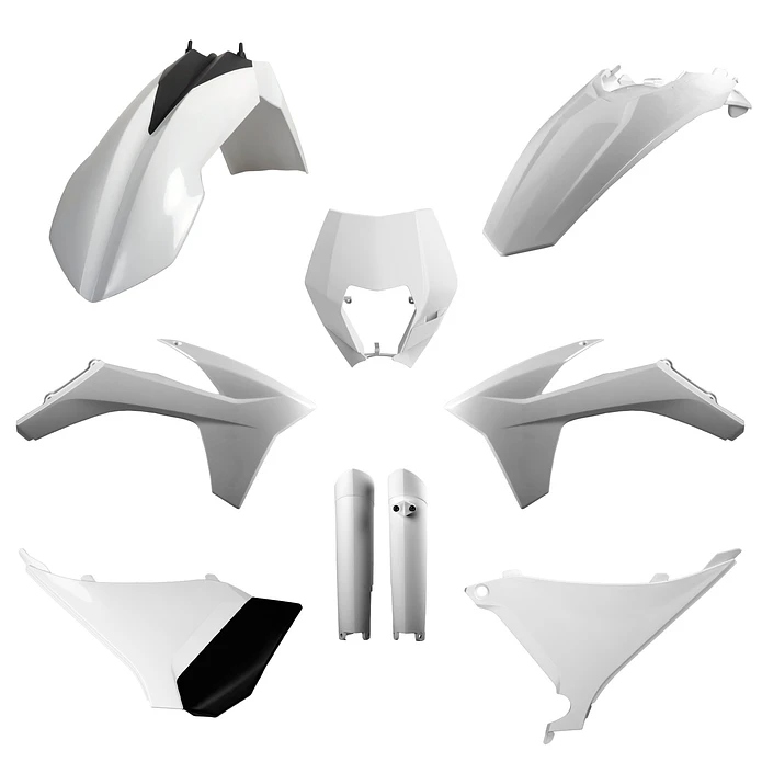 Kit Plásticos Completo KTM EXC / EXC-F (2012-2013) Branco - Polisport 1