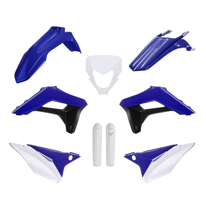 Kit Plásticos Completo Sherco SE-R / SEF-R 2024 Azul e Branco - Polisport 1