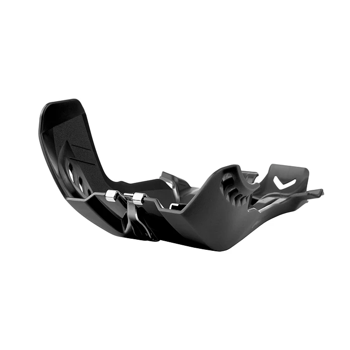 Proteção de Cárter Fortress com Bielas KTM SX / XC 250 / Husqvarna TE / TC / GasGas EC (2019-2023) Preto - Polisport 1