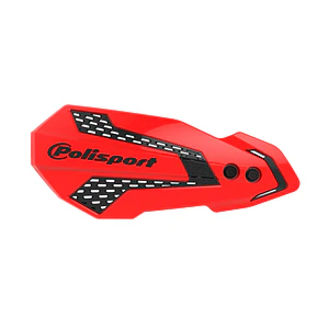 Proteções de Mãos MX Flow Honda CR / CRF (2004-2026) Vermelho e Preto - Polisport