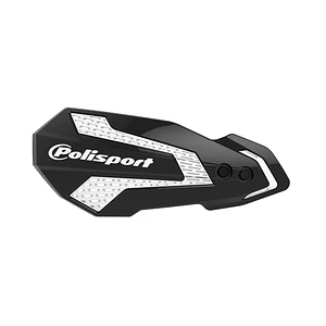 Proteções de Mãos MX Flow Husqvarna TE / FE / GasGas EC / MC (2021-2026) Preto e Branco - Polisport
