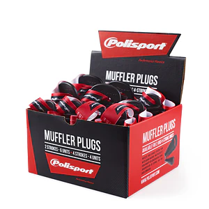 Kit Tampões de Escape 2T e 4T (10 Unidades) Preto - Polisport
