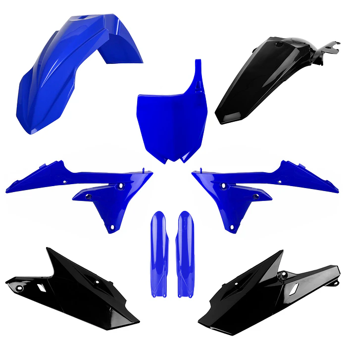 Kit Plásticos MX Yamaha YZ250F/YZ450F 2014-2018 (Azul e Preto) 1