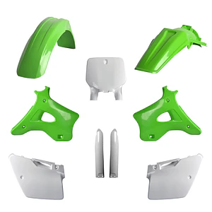 Kit Plásticos Kawasaki KX125 / KX250 1996-1998 (Cor OEM) 91475