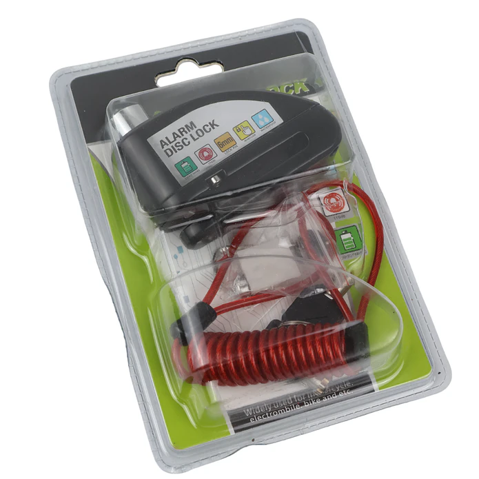 Cadeado de Disco com Alarme para Mota C/Avisador (Preto)  1