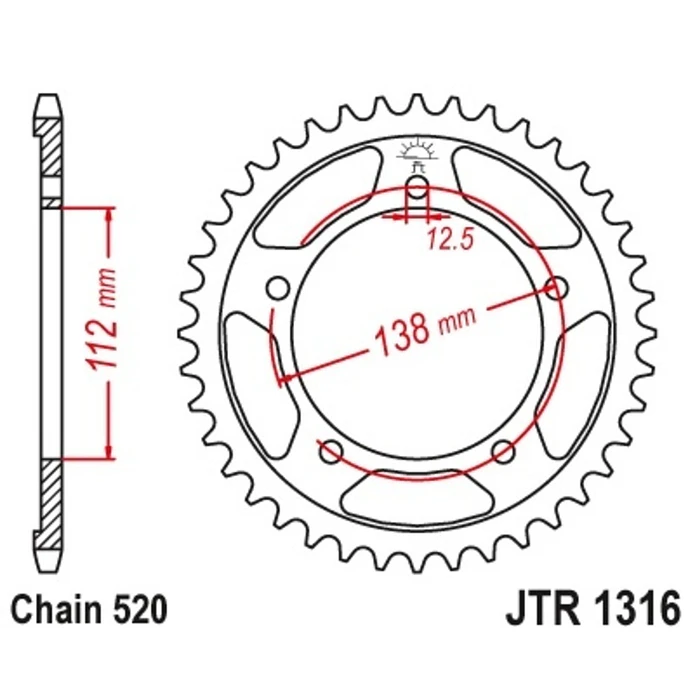Kit de Transmissão EK X-Ring Honda NC 750 X / NC 750 S (2014-2021) 3