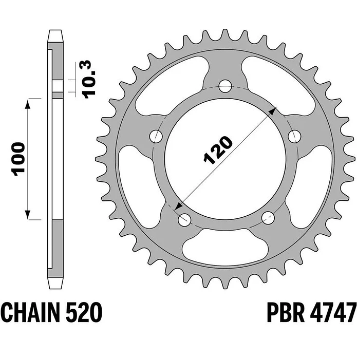 Kit de Transmissão EK X-Ring Aprilia Tuareg 660 (2021-2026) 3