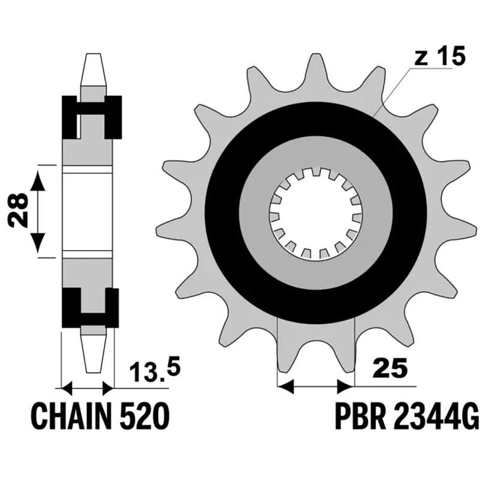 Kit de Transmissão EK X-Ring Aprilia Tuareg 660 (2021-2026) 4