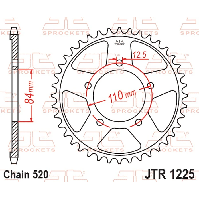 Kit de Transmissão EK X-Ring Honda CB 500 X / CB 500 F / CB 500 Hornet (2019-2026) 3