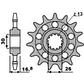 Kit de Transmissão EK X-Ring Honda XL 750 Transalp / XL 750 Transalp E-CLUTCH (2023-2026) - vignette 4