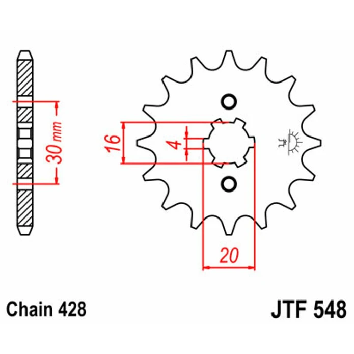 Kit de Transmissão EK X-Ring Rieju Tango 125 / Tango 125I Scrambler (2006-2020) 4