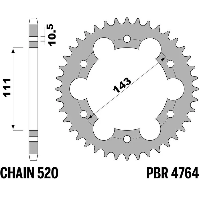 Kit de Transmissão EK X-Ring Royal Enfield Meteor 350 / Classic 350 / HNTR 350 (2021-2026) 3