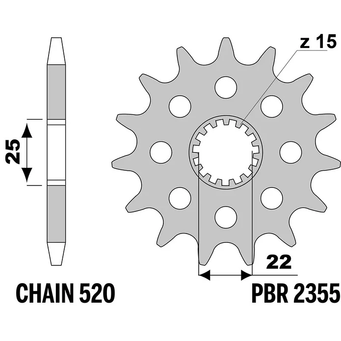 Kit de Transmissão EK X-Ring Royal Enfield Meteor 350 / Classic 350 / HNTR 350 (2021-2026) 4