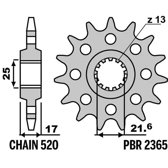 Kit de Transmissão EK X-Ring Voge 525 DSX (2023-2025) 4