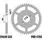 Kit de Transmissão EK X-Ring Zontes 125 Scrambler / 125 Roadster U125 / 125 Urban (2020-2025) - Miniatura 3