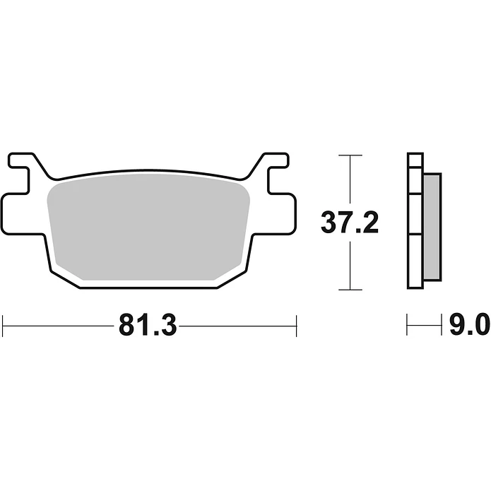 Pastilhas de Travão SBS 193HF Honda SH / NSS Forza / ADV, Benelli BN / TRK / Leoncino e outras 2