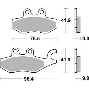 Pastilhas de Travão SBS 187HF Piaggio MP3 / Medley / Beverly