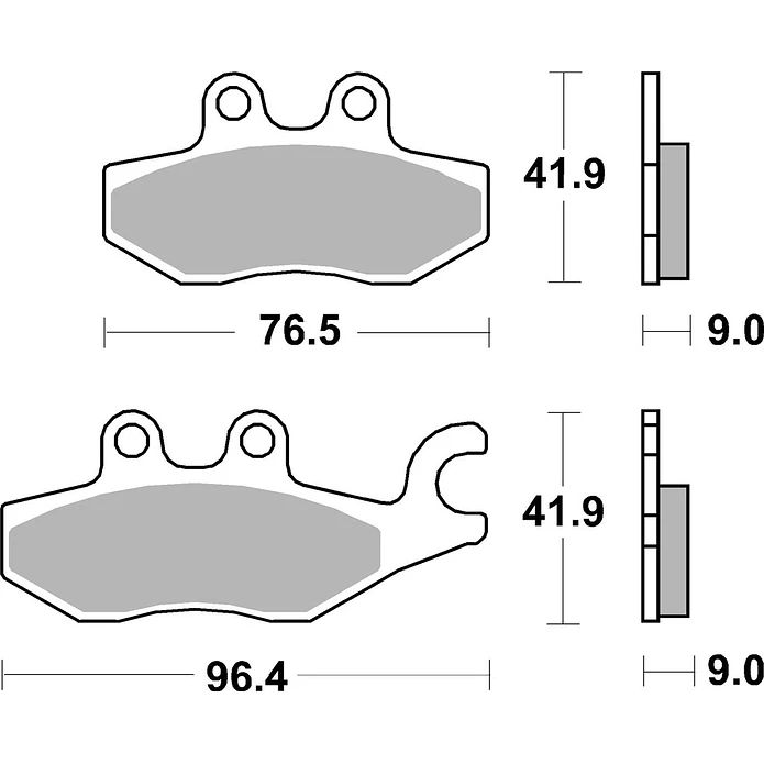 Pastilhas de Travão SBS 187HF Piaggio MP3 / Medley / Beverly, Vespa Beverly / MP3 e outras 2