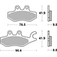 Pastilhas de Travão SBS 187HF Piaggio MP3 / Medley / Beverly, Vespa Beverly / MP3 e outras - Thumbnail 2