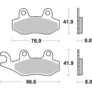 Pastilhas de Travão SBS 611HF Triumph Bonneville / Tiger / Speed