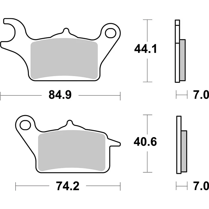 Pastilhas de Travão Frente SBS 236HF Honda NSC Vision 2