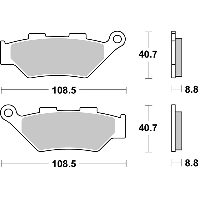 Pastilhas de Travão Frente SBS 983HS Benelli TRK / Imperiale / Leoncino 2