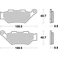 Pastilhas de Travão Frente SBS 983HS Benelli TRK / Imperiale / Leoncino - vignette 2