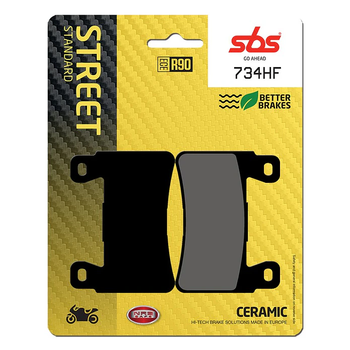 Pastilhas de Travão Frente SBS 734HF Hyosung GV / GT / GD / GT iR, Honda CB / CBR / GL e outras 1