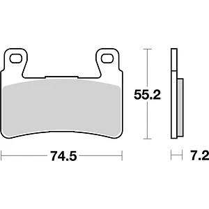Pastilhas de Travão Frente SBS 734HF Hyosung GV / GT / GD / GT iR