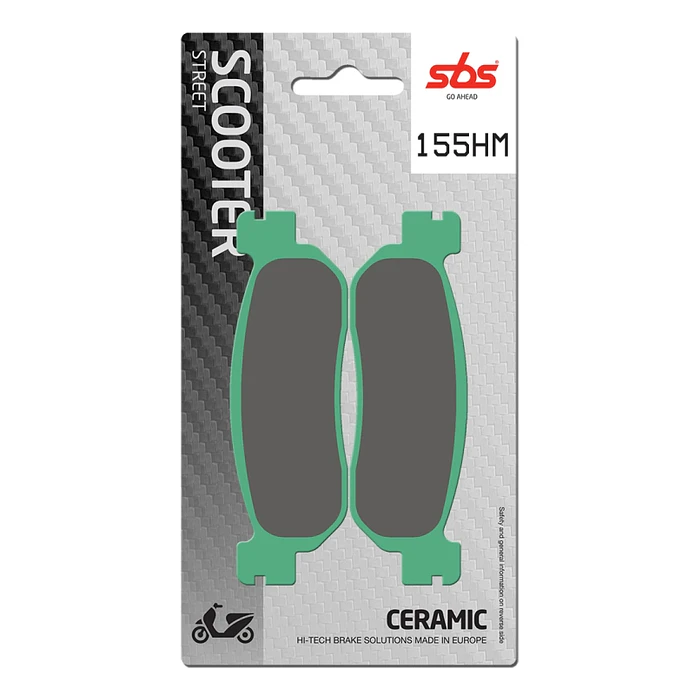 Pastilhas de Travão SBS 155HM MBK Evolis / Skycruiser / Cityliner, Yamaha X-MAX / TW e outras 1
