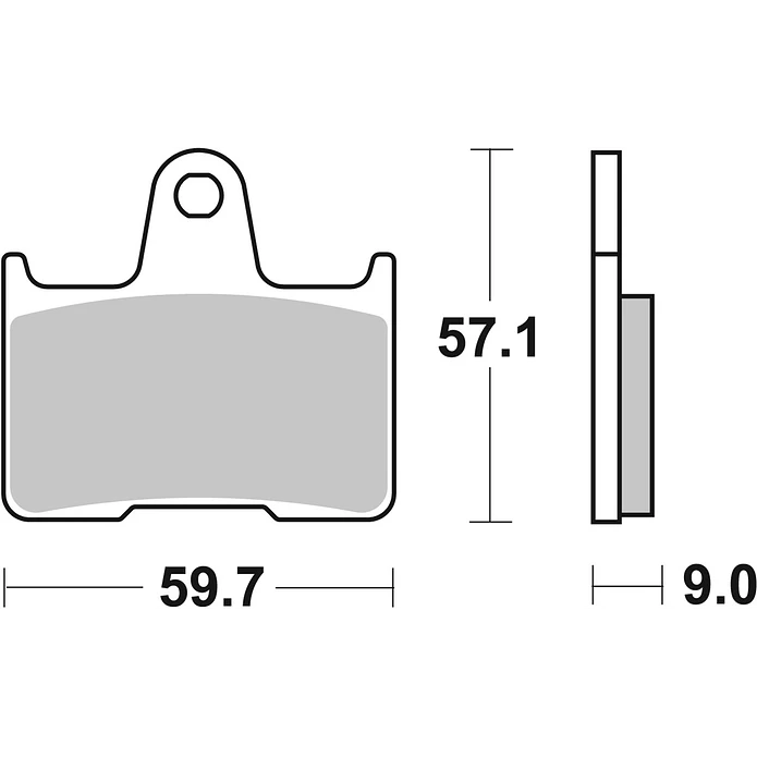 Pastilhas de Travão Trás SBS 765HF Suzuki GSX-R / GSF Bandit e outras 2