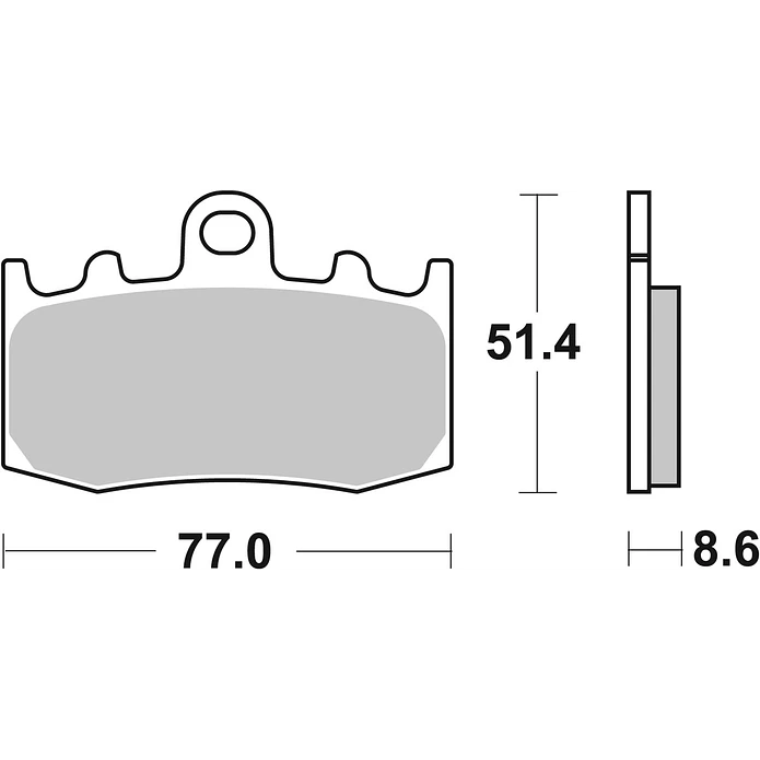 Pastilhas de Travão Frente SBS 796HF BMW R / K / HP2 Megamoto 2