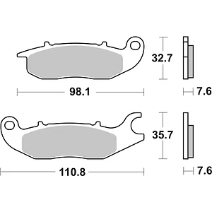 Pastilhas de Travão Frente SBS 797RSI Honda MSX / XL Transalp