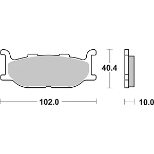 Pastilhas de Travão Frente SBS 663HF Yamaha XV Bolt / XV