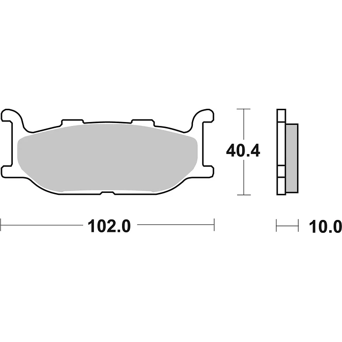 Pastilhas de Travão Frente SBS 663HF Yamaha XV Bolt / XV / SCR Scrambler, SYM NH-X e outras 2