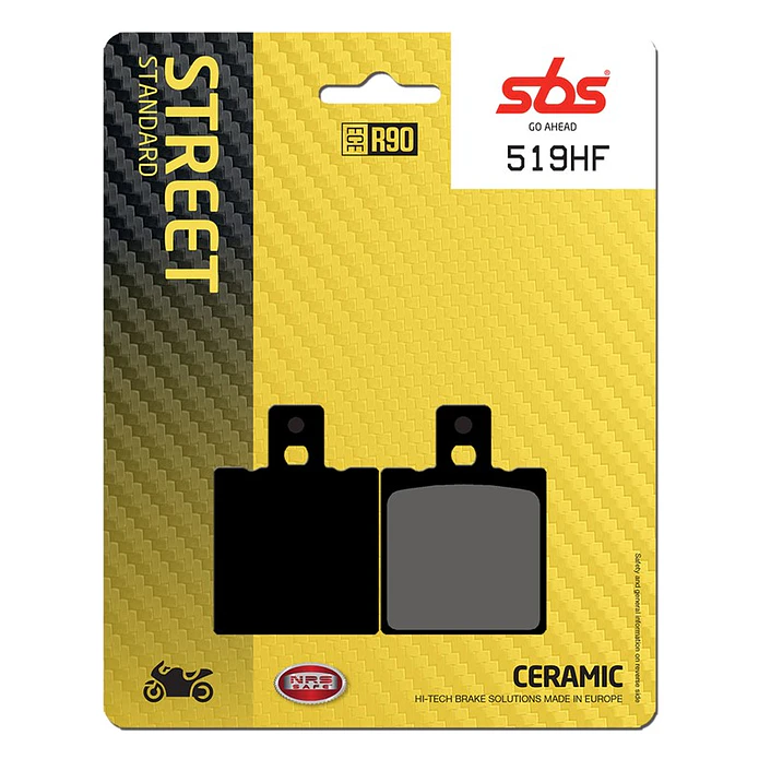 Pastilhas de Travão SBS 519HF FB Mondial, Moto Guzzi Nevada / V35, Ducati Monster e outras 1