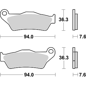 Pastilhas de Travão SBS 671HF Ducati Multistrada