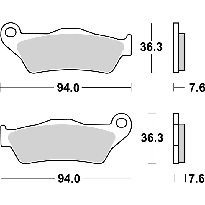 Pastilhas de Travão SBS 671HF Ducati Multistrada, KTM Adventure, Triumph Bonneville e outras 2