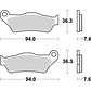Pastilhas de Travão SBS 671HF Ducati Multistrada, KTM Adventure, Triumph Bonneville e outras - Thumbnail 2