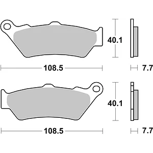 Pastilhas de Travão SBS 674HS BMW R / F / K