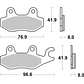 Pastilhas de Travão SBS 638SI Kawasaki Ninja / Z / Eliminator, Can-Am Ryker, Hisun HS e outras - Thumbnail 2