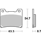 Pastilhas de Travão SBS 555HS Yamaha XJ / FJ / FZ / XV Virago / XV / FZR / VMX / XJR e outras - Miniatura 2