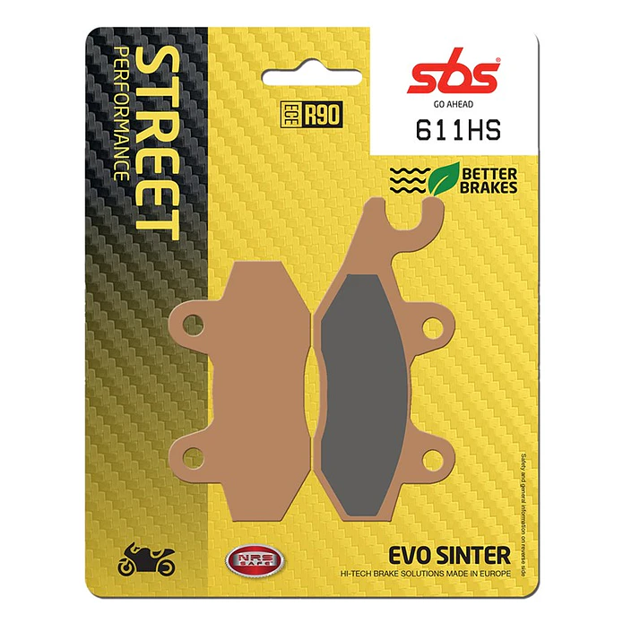Pastilhas de Travão SBS 611HS Triumph Bonneville / Tiger / Speed, Kawasaki KLX / Ninja e outras 1