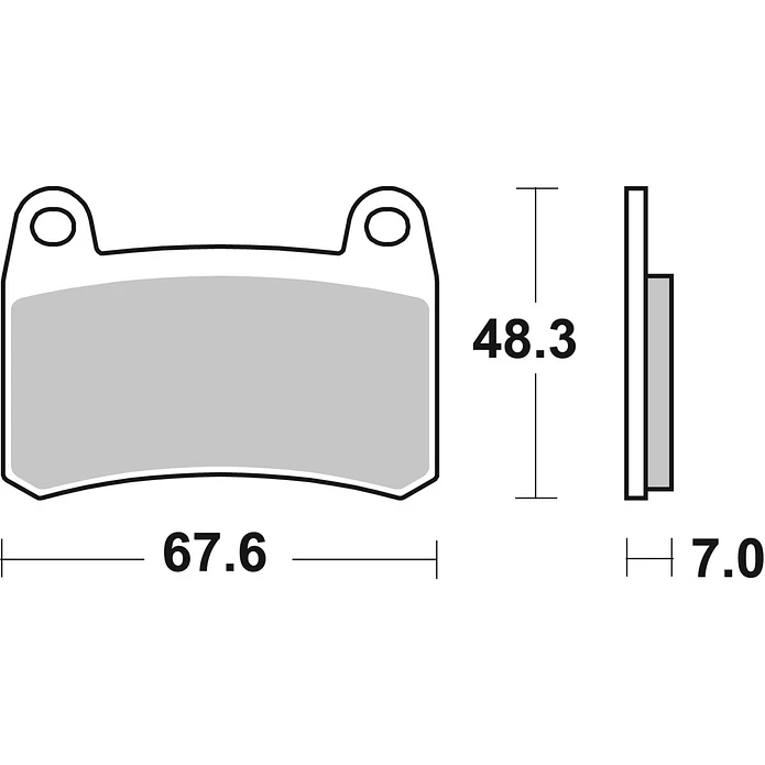 Pastilhas de Travão Frente SBS 933HS Benelli BN / Leoncino / TRK / R, Peugeot PM-01 e outras 2