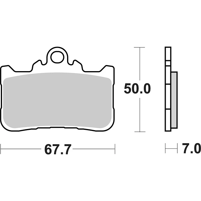Pastilhas de Travão Frente SBS 994HS Honda CB Hornet / CB / NX + / CBR, Zontes ZT e outras 2