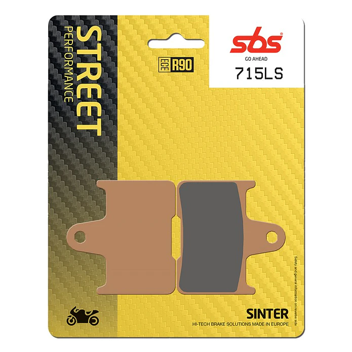 Pastilhas de Travão Trás SBS 715LS Kawasaki ZZ-R / ZX-14R, Harley-Davidson Sportster e outras 1