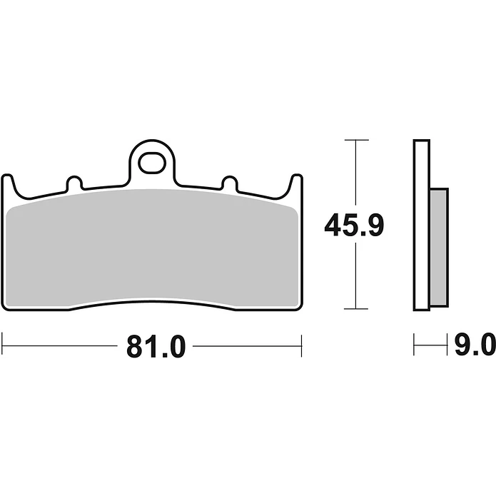 Pastilhas de Travão Frente SBS 778HS BMW K / R / K Bagger / K Grand 2